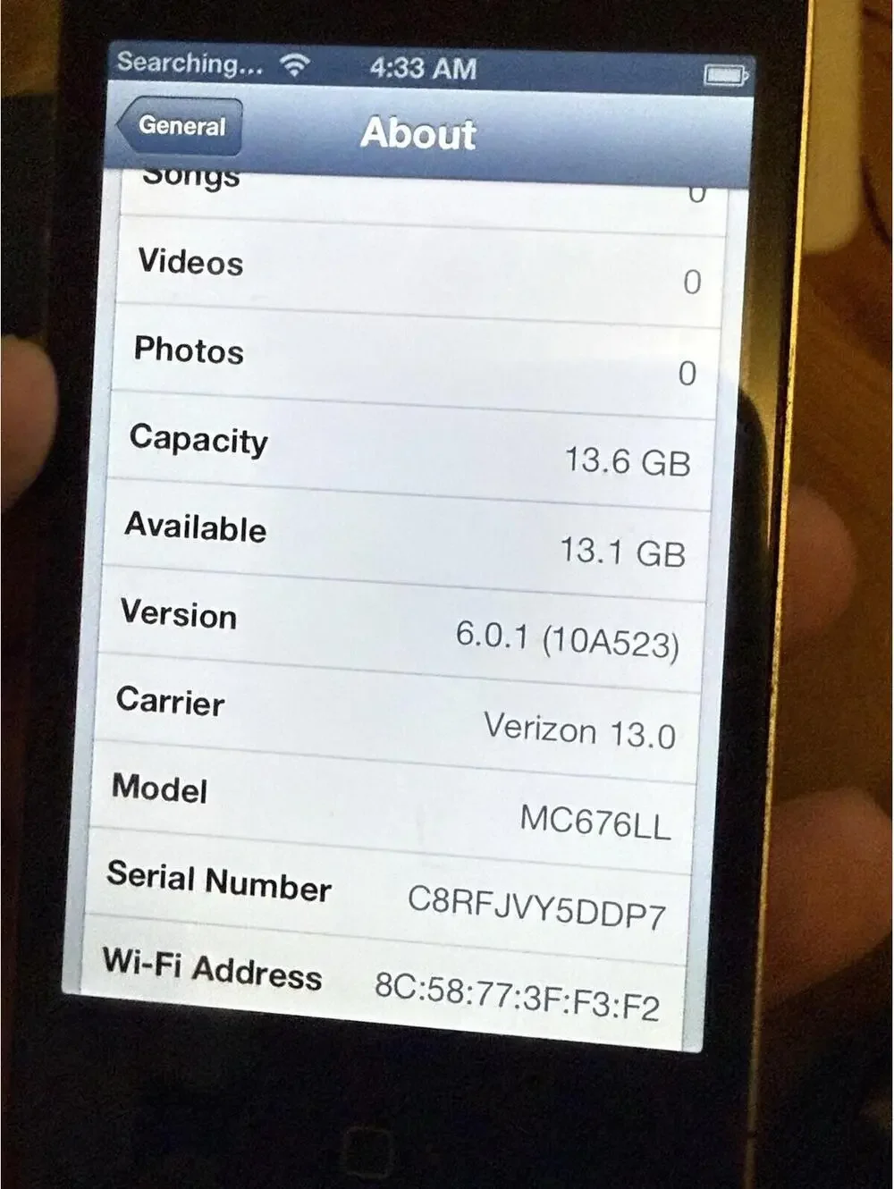 Apple iPhone 4s - 16GB - Black - Verizon